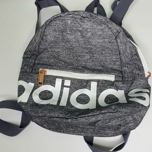 Gray mini adidas linear backpack purse